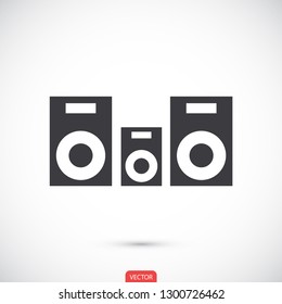 column music vector icon eps 10