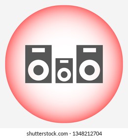 column music vector icon eps 10