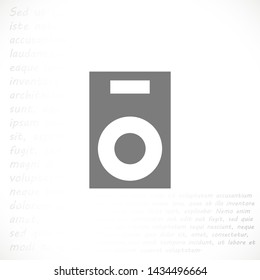 column music vector icon eps 10 , Lorem ipsum Flat design