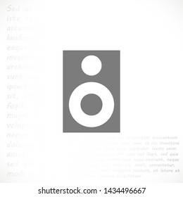 column music vector icon eps 10 , Lorem ipsum Flat design