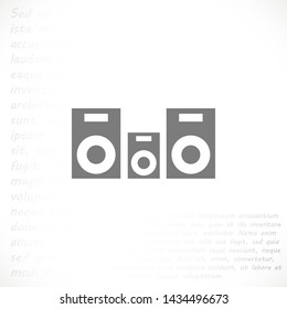 column music vector icon eps 10 , Lorem ipsum Flat design