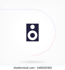 column music vector icon eps 10 , Lorem ipsum Flat design