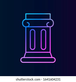 Column nolan style icon. Simple thin line, outline vector of historyicons for ui and ux, website or mobile application