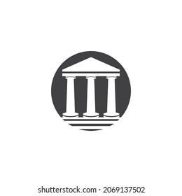 Column pillar illustration Logo vector template