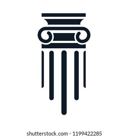 Column pillar law logo template ,Law office logo