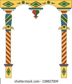 A column in russian traditional style