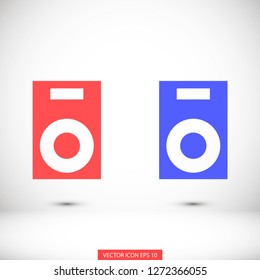 column speaker music vector icon eps 10