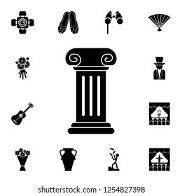 column for a statue icon. Detailed set of theater icons. Premium graphic design. One of the collection icons for websites, web design, mobile app