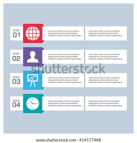column text icon banner numbers template stock vector royalty free banner numbers