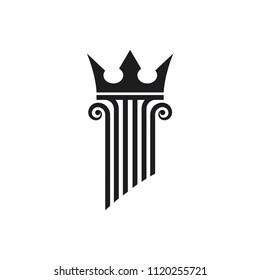 column vector icon, pillar icon in trendy flat style 
