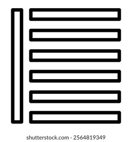 Column Vector Line Icon Design