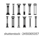 Column vector for print, Column clipart, Column vector illustration