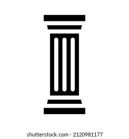 columns and posts glyph icon vector. columns and posts sign. isolated contour symbol black illustration