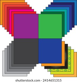 colure block design in the shape