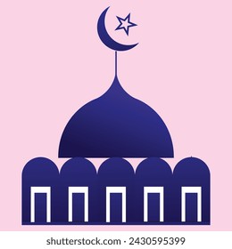 COLURFUL MOSQUE VECTOR ART DESIGN