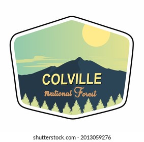 Colville with views of the mountains and sun