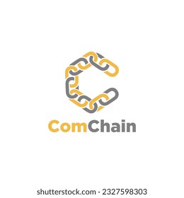 Com Chain logo letter c