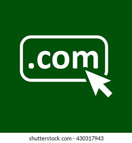 com domain  icon. com domain vector illustration