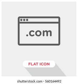 com domain vector icon