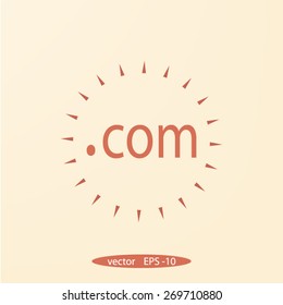 .com icon. Internet