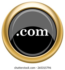 .com icon. Internet button on white  background. EPS10 Vector. 