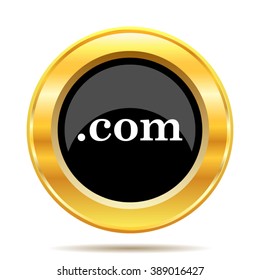 .com icon. Internet button on white background. EPS10 vector.
