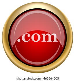 .com icon. Internet button on white background. EPS10 vector.
