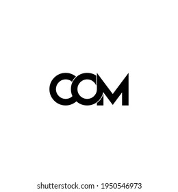 com letter original monogram logo design