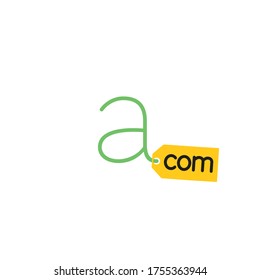 A COM sign icon, logo template