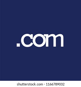 .com website text logo vector template