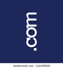 .com website text logo vector template