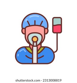 Coma icon in vector. Illustration