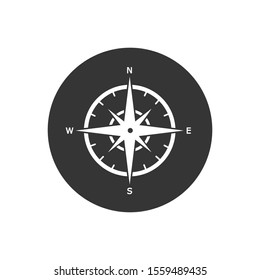 Comapass icon Template vector icon illustration design