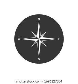 Comapass icon Template vector icon illustration design