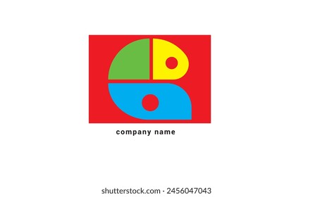 comapny logo vector icon with background