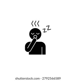 comatose icon design on white background