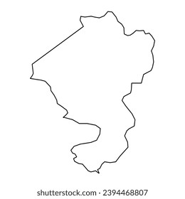 Comayagua department map, administrative division of Honduras. Vector illustration.