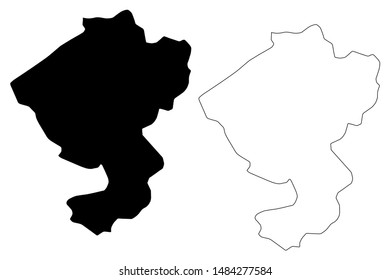 Comayagua Department (Republic of Honduras, Departments of Honduras) map vector illustration, scribble sketch Comayagua map