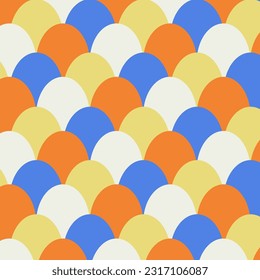 Diseño de fondo de comb. Cola de pescado, patrón sin fisuras. Paleta de color desnudo.