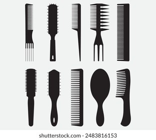 Comb, Barber, Hair Stylist and Combs Clip Art