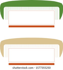 Comb , Barber comb, haircut plastic comb vector illustration