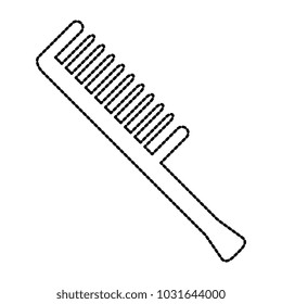comb barber tool icon