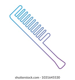 comb barber tool icon