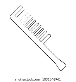 comb barber tool icon