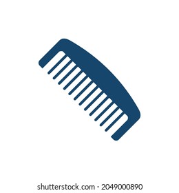 Comb Barbershop Flat Icon Two-tone Color - Barbershop Icon Design Vector Illustration.