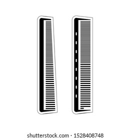 comb barbershop icon vector Illustration on a white background