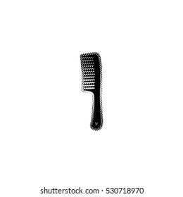 Comb  - black vector icon