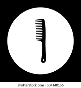 Comb  - black vector icon