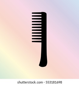 Comb  - black vector icon