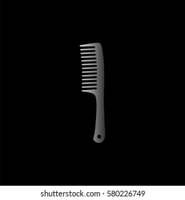 Comb -  black vector icon
